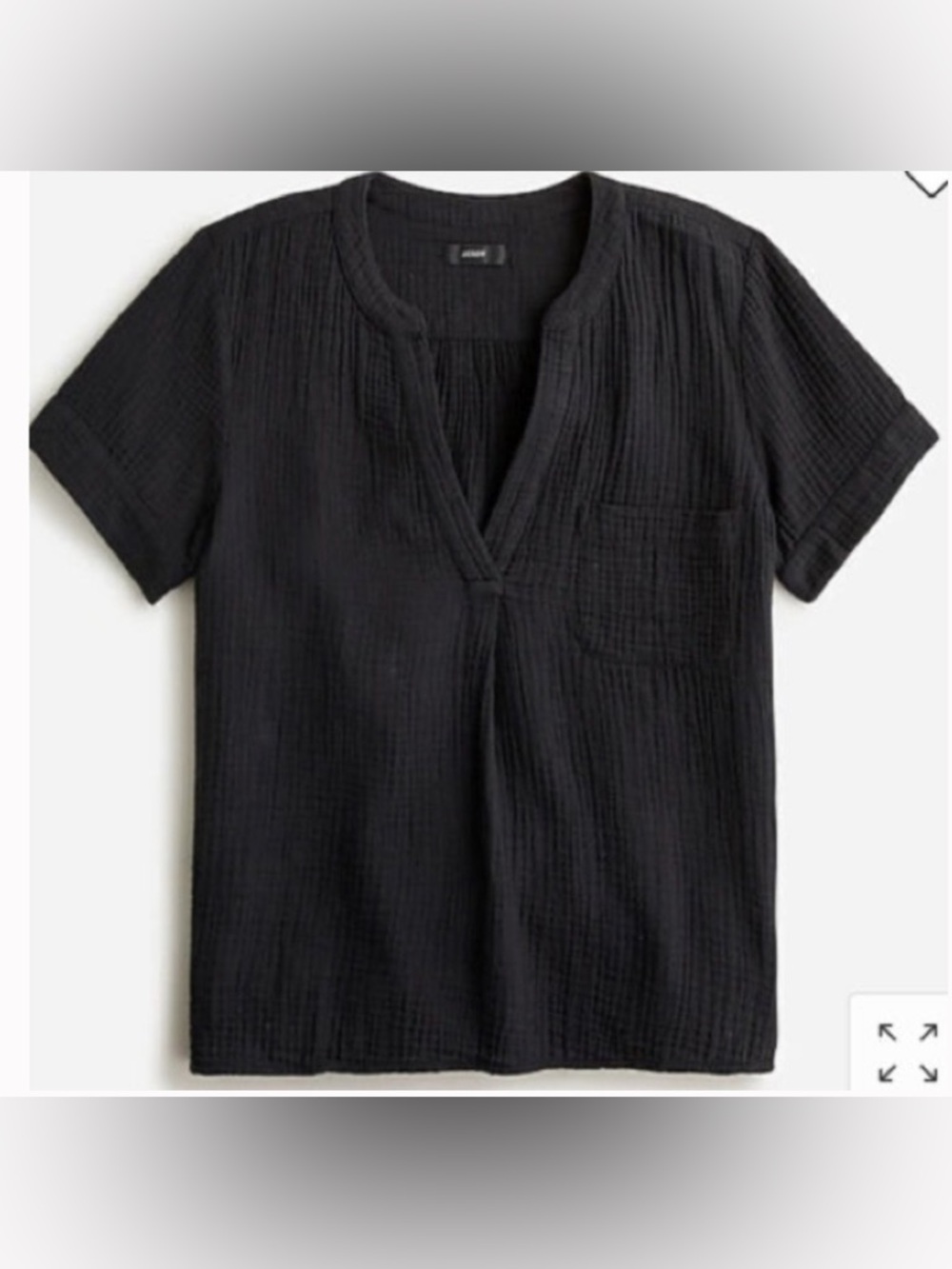 J. Crew V-Neck Double-Gauze Popover❤️